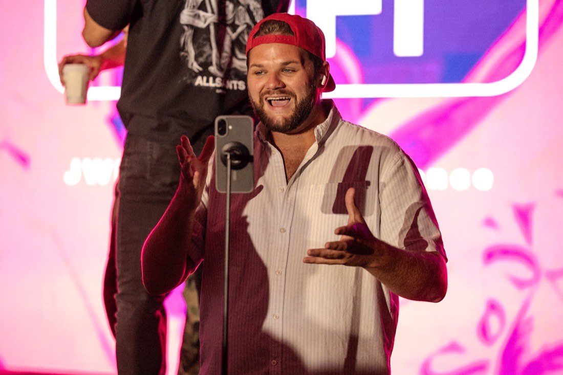 An RL creator going live on stage